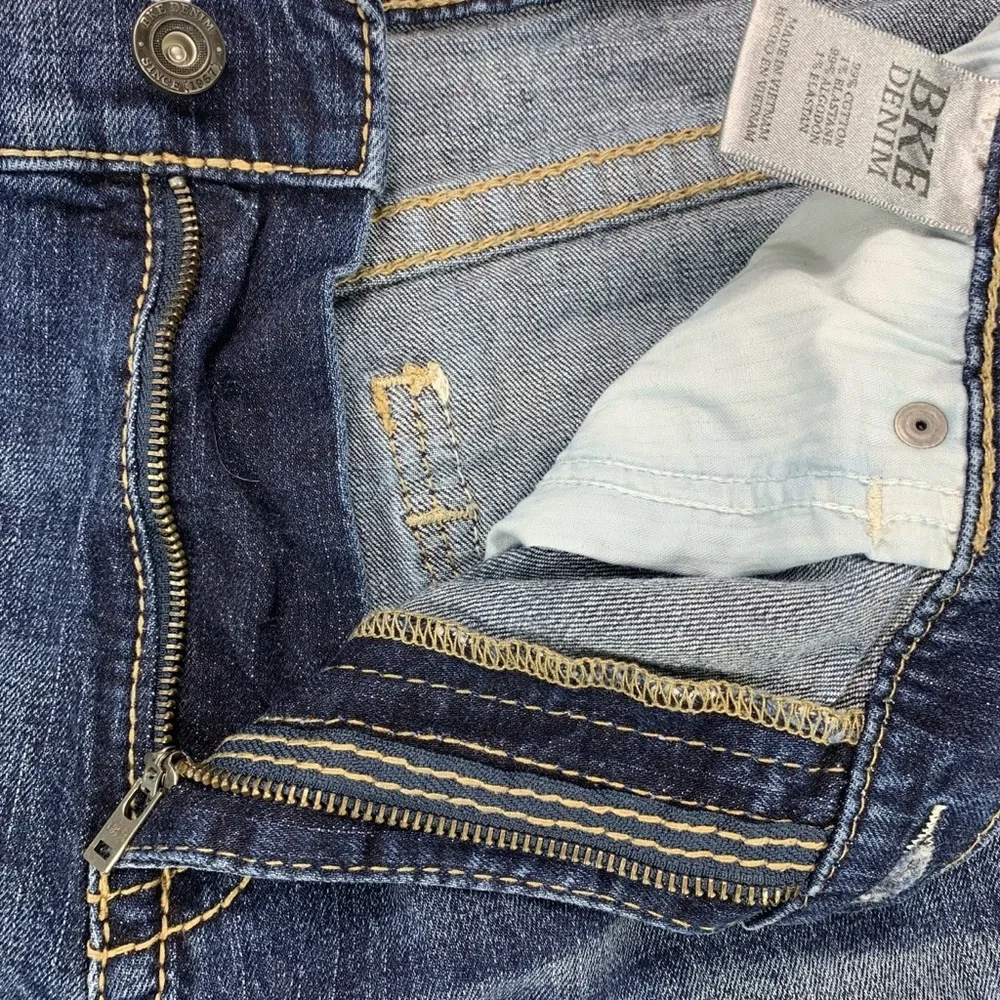 BKE Seth men’s straight leg jeans‎ size 38R blue medium wash